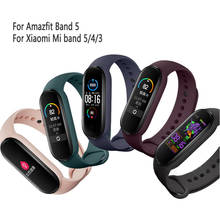 Ремешок для Xiaomi Mi band 5 4 3 nfc силиконовый ремешок на запястье miband 5 Replacemet Камуфляжный браслет для Mi band4 браслет 2024 - купить недорого