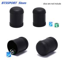 Gmarty 1Pc 7.5cm X 10cm Dice Cup Plastic Material Black Game Toy Plastic Dice Cup Shaking Cup 2024 - buy cheap