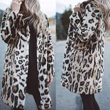 Thicken Leopard Jacket Fashion Women Slim Casual Luipaard Fur Jacket Female Harajuku Women Mid-Long Winter Faux Fur Coat 2019 2024 - buy cheap