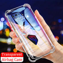 Auroras capa para asus rog phone 5, capa de silicone macio, luxuosa, transparente, airbag, para asus rog 5 2024 - compre barato