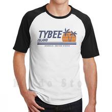 Tybee Island-Camiseta de algodón con estampado para hombre, camiseta fresca de Tybee Ga, Corea, Estados Unidos, América, playa, isla Tropical de verano 2024 - compra barato