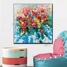 Colorful Bouquets Abstract Oil Painting Wall Art Home Decor Picture Modern Hand Painted Oil Painting On Canvas 100% Handpainted 2022 - buy cheap