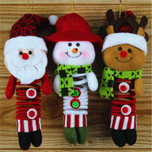Рождественский снеговик Кукла рождественские украшения для дома Рождество орнамент Xmas с утолщённой меховой опушкой, Новый год 2024 - купить недорого