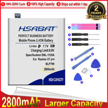 Hsabat bateria para oppo realme x7 pro, 2800mah blp799 ciclo de substituição de alta qualidade 2024 - compre barato