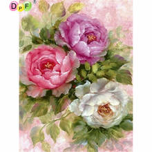 DPF diamond embroidery flower diamond painting cross stitch crafts diamond mosaic kit square/round rhinestone home decor 2024 - buy cheap