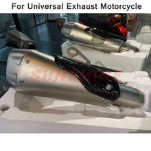 Motorcross Exhaust Universal Escape Moto Motorcycle Muffler Pipe DB Killer 51mm Modified Pitbike For YZF MT09 RC390 Z1000 R6 R25 2024 - buy cheap