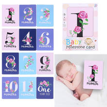 Карточки для фотографирования новорожденных, 12 шт.-карточки для фотографирования первого года вашего малыша, памятные моменты, реквизит для фотографирования новорожденных 2024 - купить недорого