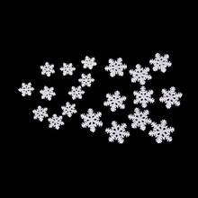 10PCS Merry Christmas Ornaments Sale White Snow Flake Resin Flat Backs Craft Mini Xmas Decoration Supplies New Year Navidad 2024 - buy cheap