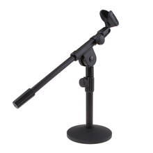 Adjustable Desktop Microphone Stand Table Mic Stands With Clip for Singing 2024 - buy cheap