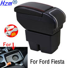 For Ford Fiesta Armrest box Interior Parts special Retrofit parts Car Armrest box Center Storage box with USB LED light 2024 - buy cheap