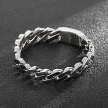 Fashion personality stainless steel trendy men's jewelry punk style titanium steel smooth men's bracelet 2024 - buy cheap