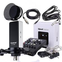 Takstar PC-K800 Microphone with ICON upod nano Sound card include audio cables,for professional studio recording 2024 - buy cheap