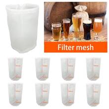 8 Size Resuable Wine Brewing Mesh Bag Nylon Drawstring Wine Beer Brew Filter Bag Wine Making Tools Juice Soy Milk Maker 2024 - buy cheap