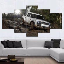 Home Decor Modular Canvas Picture 5 Jungle Off-road vehicle Landscape a living room Poster Home wall Canvas Painting Wholesale 2024 - buy cheap