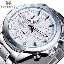 Forsining Stainless Steel 2020 Power Reservce Automatic Designer Sport Wirst Watches Top Brand Luxury Mechanical Military Clock 2024 - buy cheap