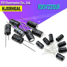 10PCS  100V220UF 13X21mm 220UF 100V 13*21 Electrolytic capacitor New original 2024 - buy cheap