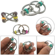 1 Pcs Anti Stress Metal Toys New Key Ring Hand Reduce Bearing Tri-Spinner EDC For Autism ADHD Adult And Children New Year Gift 2024 - buy cheap