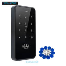 Homsecur-teclado sensível ao toque, 125khz, leitor de proximidade rfid, controle de acesso, 10 chaves 2024 - compre barato