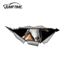 Jump Time 13cm x 4.8cm Goat car decal funny Stickers 3D Pet Graphic Vinyl Decal Window Laptop Bumper Animal Car Stickers 2024 - buy cheap