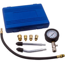 Probador de presión de compresión de cilindro de motor de coche, Kit de herramientas de adaptador de bujía, 8 Uds. 2024 - compra barato