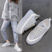 Barato 2021 nova moda respirável sapatos esportivos de malha feminina leve tênis de corrida confortável branco plutônio 2024 - compre barato