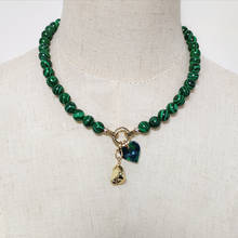 2020 Winter New Handmade Beaded Necklace Fashion Charm Green Bead Short Necklace Ladies Banquet Jewelry Accessories ожерелье 2024 - buy cheap