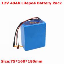 Lifepo4-batería de litio de alta capacidad, 12v, 40Ah, 12v, 40ah, para fuente de alimentación al aire libre, pesca, bicicleta eléctrica, Scooter + cargador 3A 2024 - compra barato