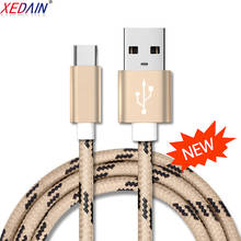 Хороший 3A USB Type C кабель для Samsung Xiaomi Redmi Note 7 Mi 9t быстрая зарядка шнур USB-C зарядное устройство мобильный телефон USB C Type-c кабель 2024 - купить недорого