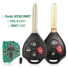 Bilchave 3/4BNT For Toyota Camry Avalon Corolla Matrix RAV4 Yaris Venza tC/xA/xB/xC Remote Car Key 314.4Mhz ID67 Chip HyQ12BBY 2024 - buy cheap