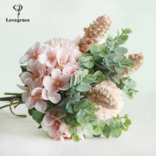 Lovegrace Silk Rose Flower Wedding Bouquets for Bridesmaids Wedding Bouquet Artificial Flowers Home Hotel DIY Decorative Flowers 2024 - buy cheap