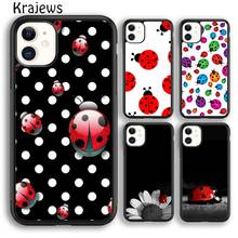 Krajews 11 Colorful Ladybugs Phone Case Cover For iPhone 5s 6s 7 8 plus X XS XR 11 12 13 pro max Samsung Galaxy S8 S9 S10 Plus 2024 - buy cheap