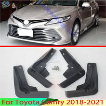 Guarda-lamas para toyota camry 2018 2019 4 unidades, kit proteção contra lama e respingo para carros 2024 - compre barato