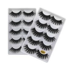 New 5 pairs false eyelashes natural mink eyelashes handmade 3d mink lashes dramatic false eyelash for maquiagem makeup faux cils 2024 - buy cheap