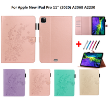 Funda de flores para tableta de 11 pulgadas, carcasa y bolígrafo para Apple IPad Pro 11 Pro 2020, 2020 2024 - compra barato