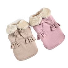 Fur Collar Warm Dog Clothes Winter Pet Coat Jacket High Quality Dog Clothing Yorkshire Pomeranian Schnauzer Poodle Puppy Outfis 2024 - buy cheap