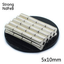 30Pcs Neodymium Magnet 5x10mm Disc N35 Permanent NdFeB Small Round Cylinder Super Strong Powerful Magnetic Magnets For Craft 2024 - buy cheap