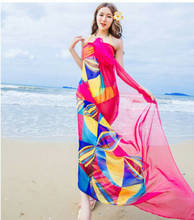 Vestido kaftan de praia sexy, moda verão, vestido floral para mulheres 2024 - compre barato