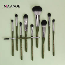 Maange-conjunto de pincéis de maquiagem hexagonal, 10 unidades, pincel solto em pó, blush, ferramenta profissional de maquiagem, alta qualidade, novo 2024 - compre barato