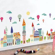Adesivo de parede de desenho animado para casa, decoração de quarto infantil, arte moderna, mural de quarto, sala de estar, decoração faça você mesmo 2024 - compre barato