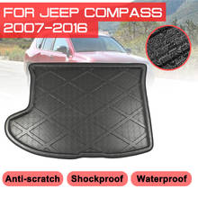 Car Rear Trunk Boot Mat Waterproof Carpet Anti Mud Tray Cargo Liner For Jeep Compass 2007 2008 2009 2010-2016 Floor Mats 2024 - buy cheap