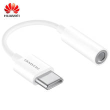 Huawei USB конвертер наушников телефон адаптер оригинальный 3,5 мм Тип C аудио кабель адаптер для P10 P20 Mate10 20 Pro RS Honor 20 Pro 2024 - купить недорого
