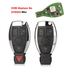 XHORSE jingyuqin VVDI Universal FBS3 Keyless Entry For Mercedes Benz FBS3 Smart Key 433/315 Mhz With Push Botton Start 2024 - buy cheap