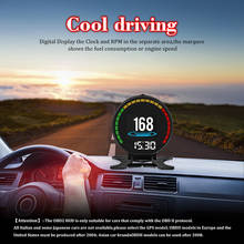 Pantalla Digital de velocidad para coche, velocímetro OBD2, medidor de presión Turbo, alarma, aceite, agua, medidor de temperatura, lector de código, P15 HD TFT OBD 2024 - compra barato
