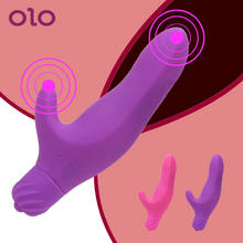 OLO consolador vibrador punto G masajeador dedo vibrador AV palo clítoris Vagina estimulador juguetes sexuales para las mujeres sexo productos para adultos 2024 - compra barato