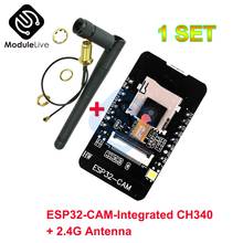 Плата разработки ESP32 CAM CH340 WIFI Bluetooth + камера OV2640 с автоматической загрузкой MICRO USB на последовательный порт + антенна 2,4G 2024 - купить недорого
