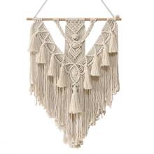Macrame Wall Hanging Art Woven Tapestry Bohemian Crafts Decoration Hand-woven Pendant Gorgeous Tapestry For Home Bedroom 2024 - buy cheap