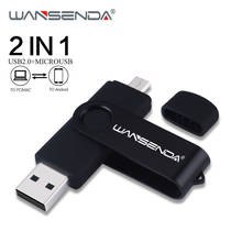 WANSENDA USB Flash Drive 128GB 256GB Dual Drive OTG Pen Drive 64GB 32GB 16GB Pendrive USB Memory Stick for Android /Tablet /PC 2024 - buy cheap