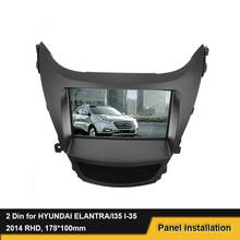2 Din Radio Fascia For Hyundai Elantra I35 I-35 RHD 2014 DVD Stereo Frame Panel Mounting Dash Installation Bezel Trim Kit 2024 - buy cheap