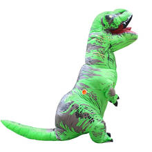 Косплей Взрослый надувной костюм Одежда динозавров T REX Blow Up маскарадный костюм талисмана для мужчин женщин детей динозавр мультфильм 2024 - купить недорого