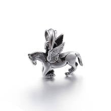 New Jewelry Titanium Steel Angel Wings Zodiac Horse Animal Pendant 2024 - buy cheap